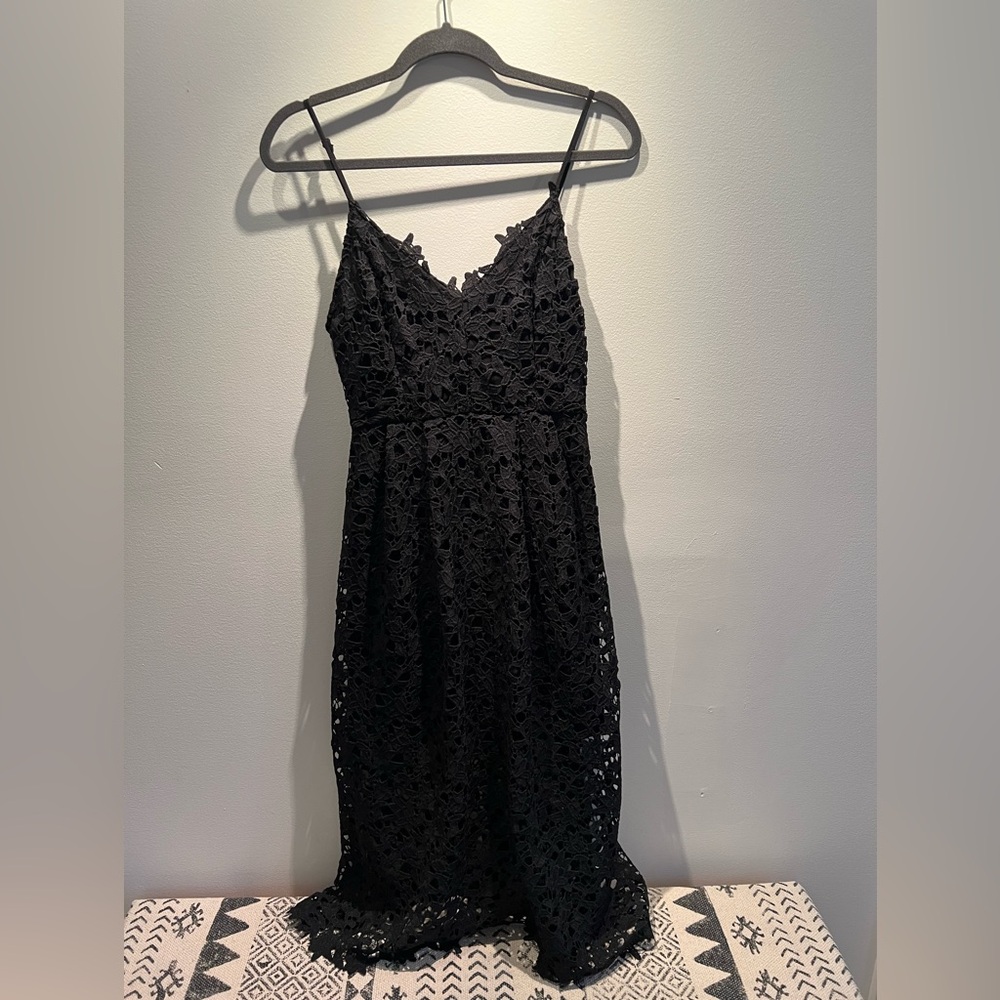 Elegant Black Lace Dress